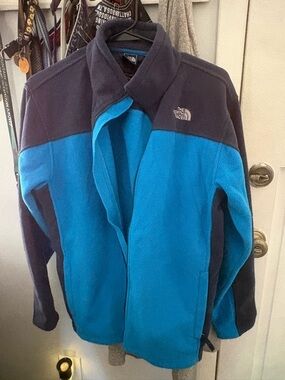The North Face Boys Two-Tone Blue Fleece Jacket